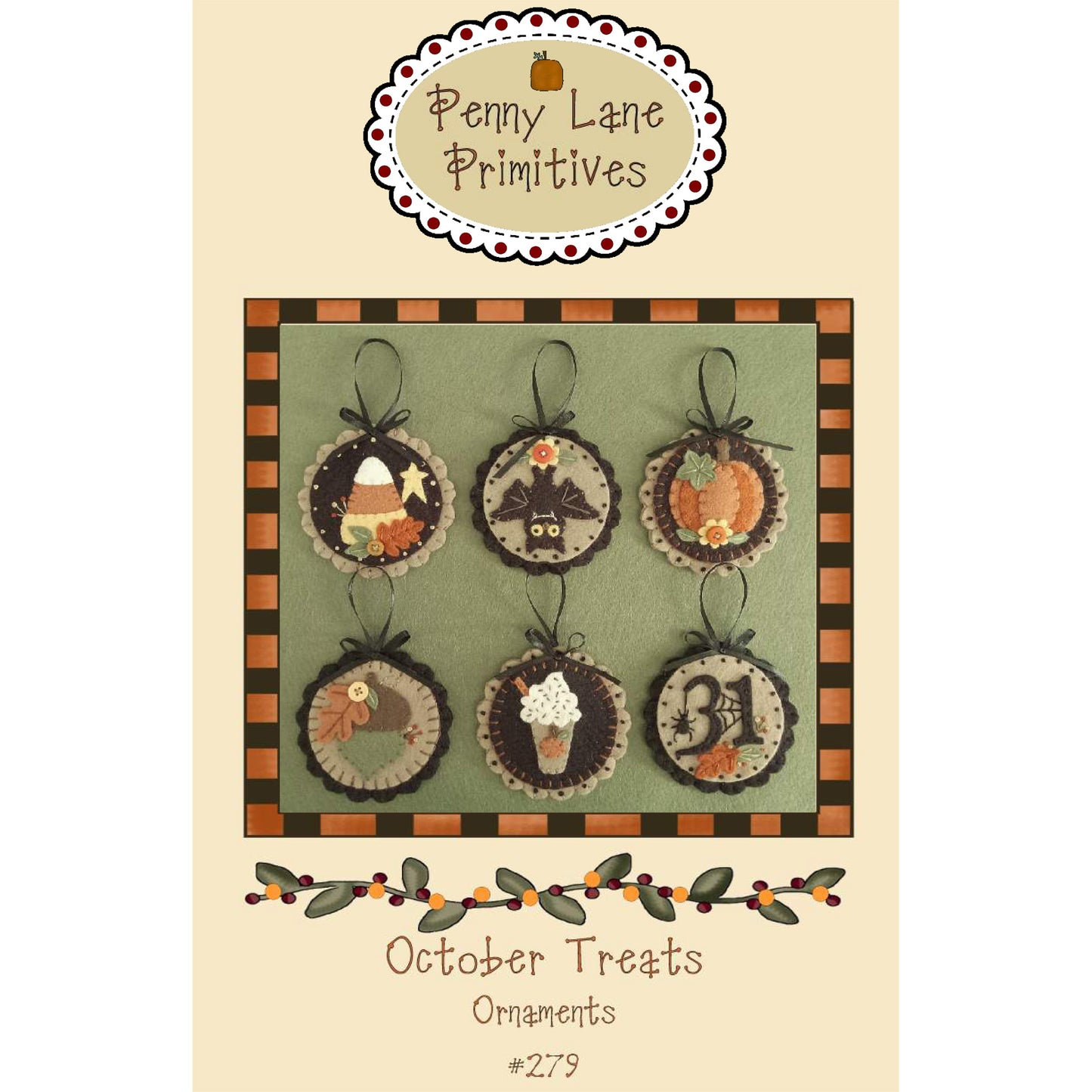 October Treats Ornaments Pattern PLP-279 - Paper Pattern