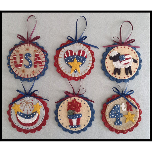 Stars and Stripes Ornaments PLP-282e - Downloadable Pattern