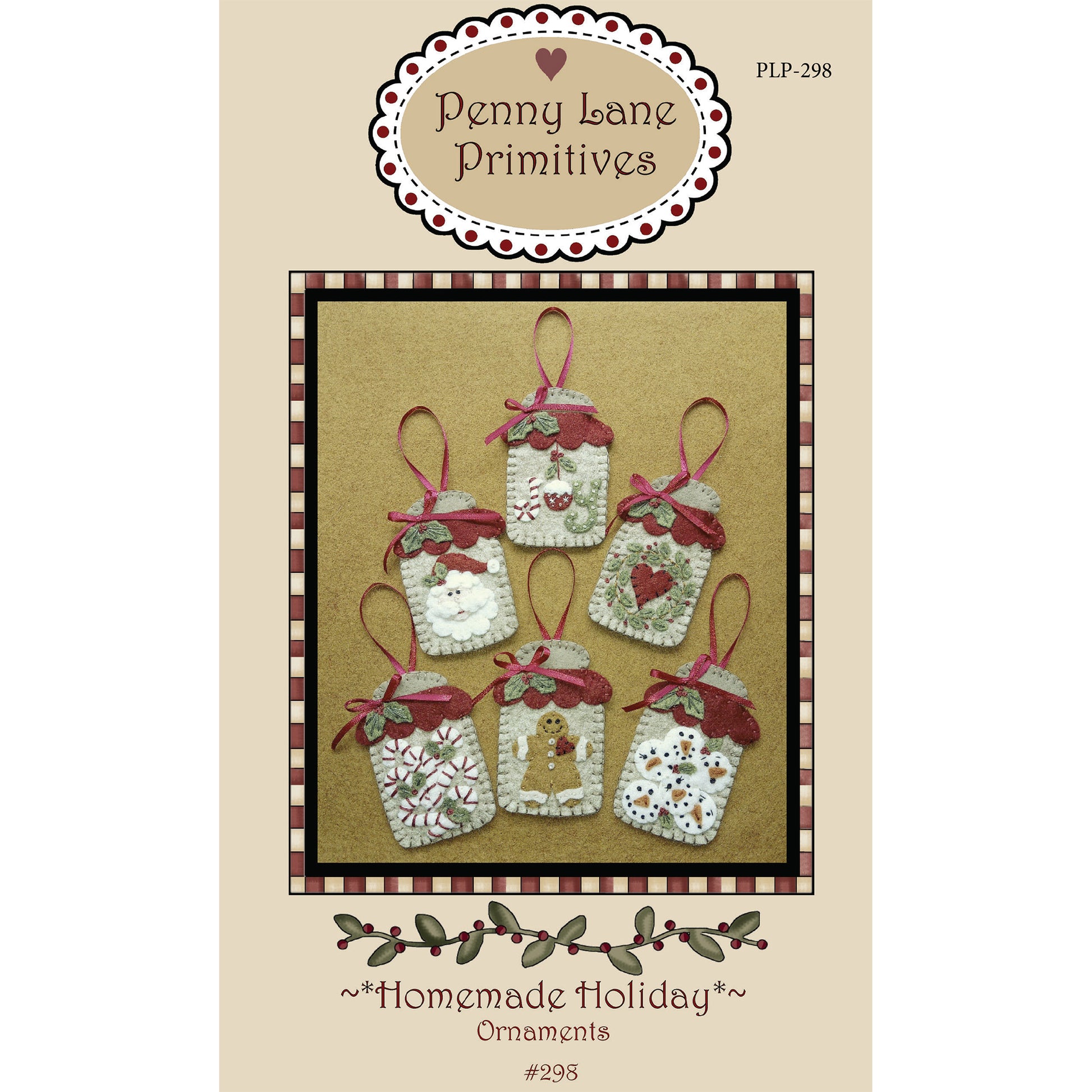 Cover image of pattern for Homemade Holiday Ornaments.