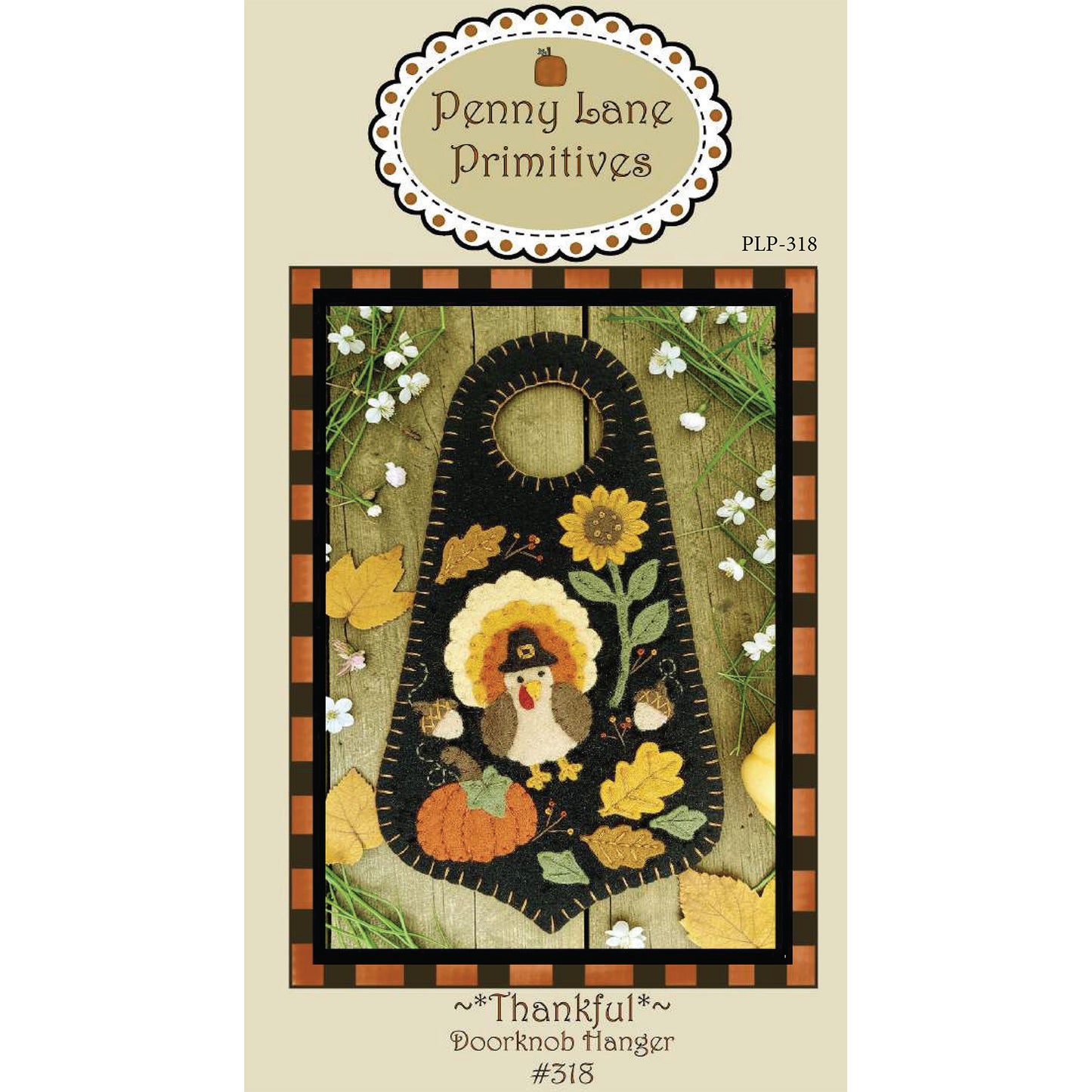 Thankful Doorknob Hanger Pattern PLP-318 - Paper Pattern