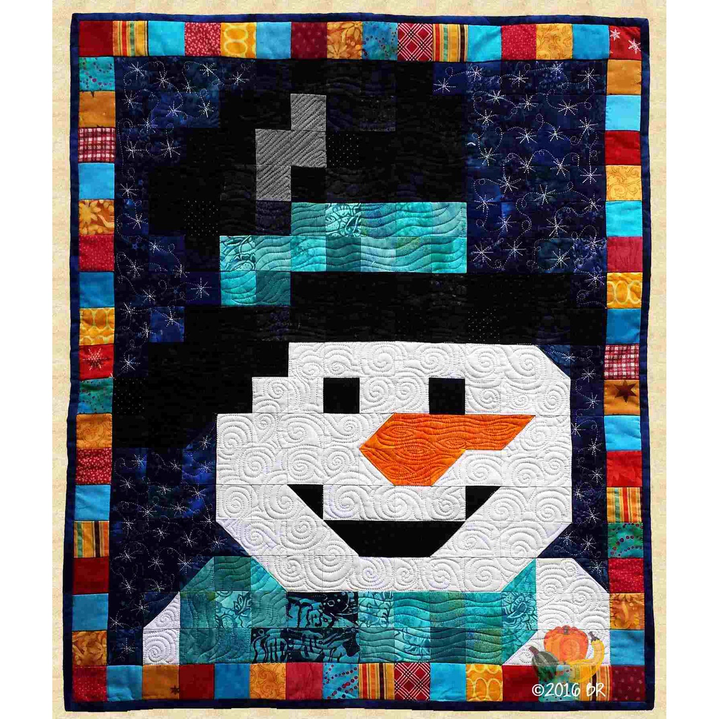 January Snowman Quilt PPP-020e - Downloadable Pattern