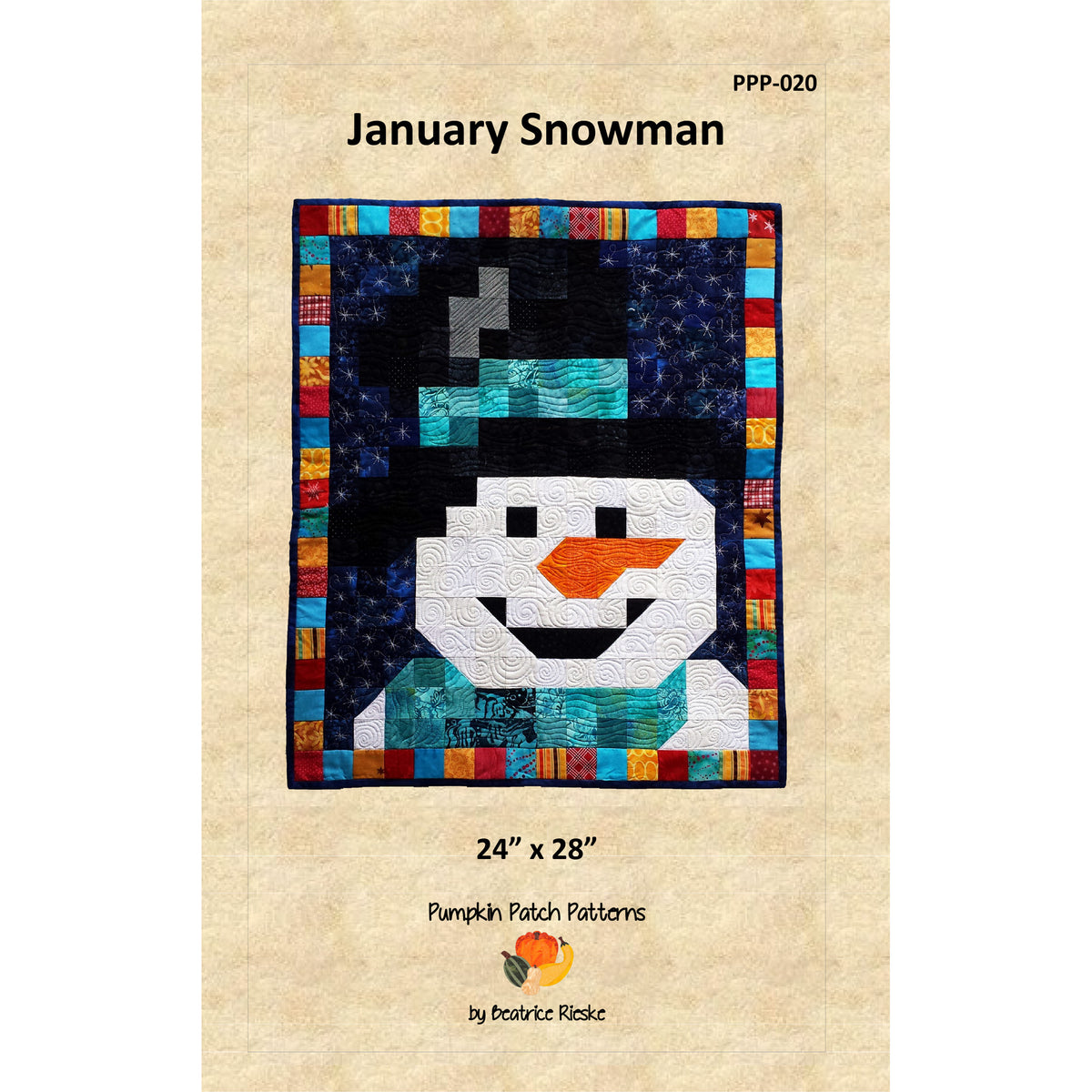 January Pattern January Snowman Quilt PPP-020e - Downloadable Pattern – QuiltWoman.com