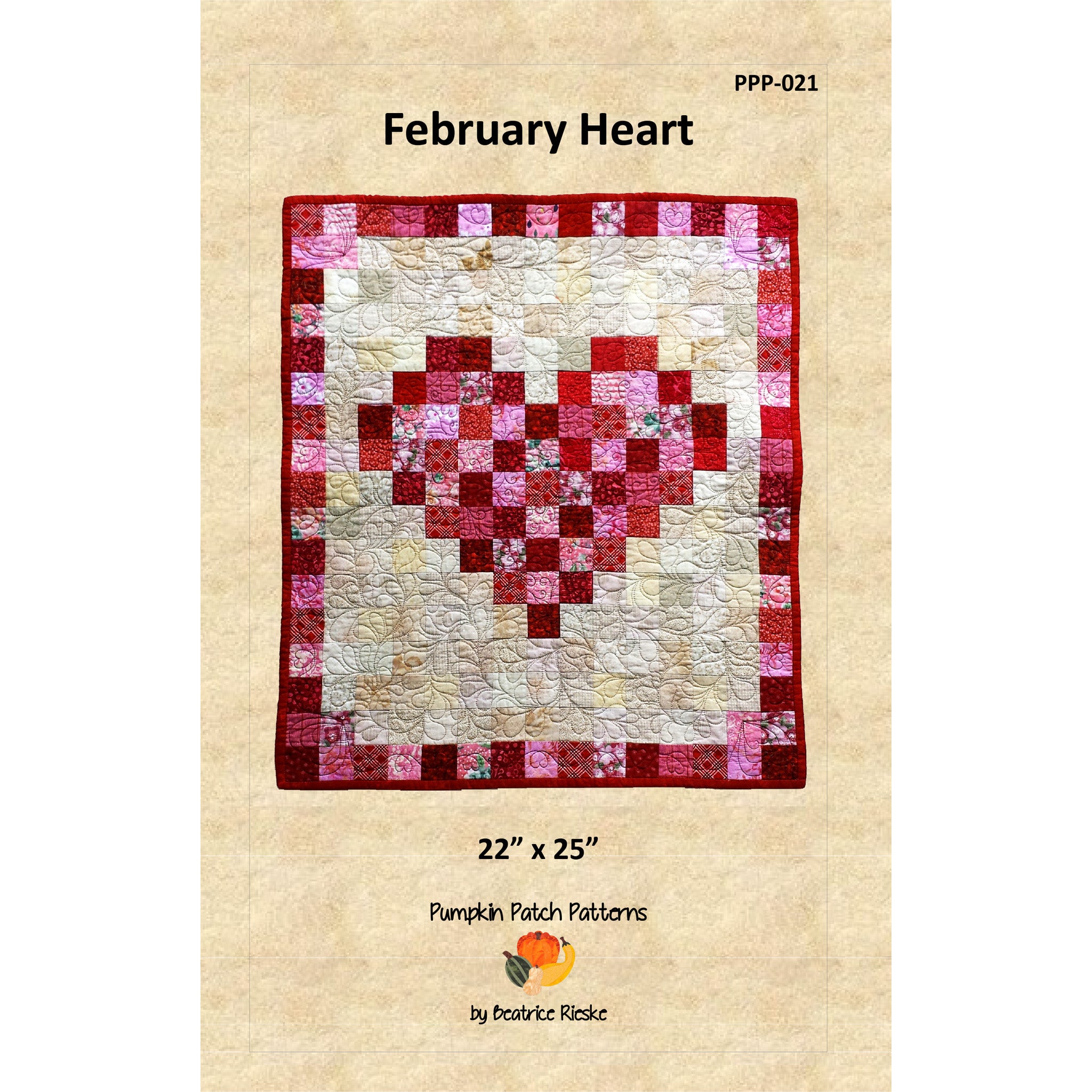 Febuary Pattern February Heart Quilt PPP-021e - Downloadable Pattern – QuiltWoman.com