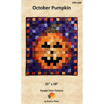October Pumpkin Quilt PPP-029e - Downloadable Pattern
