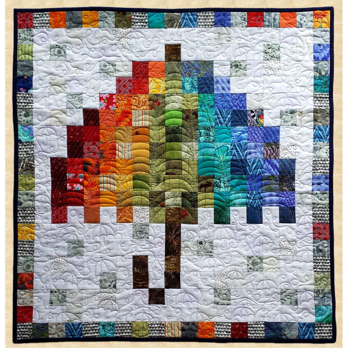 November Umbrella Quilt PPP-030e - Downloadable Pattern