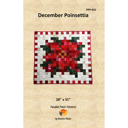 December Poinsettia Quilt PPP-031e - Downloadable Pattern