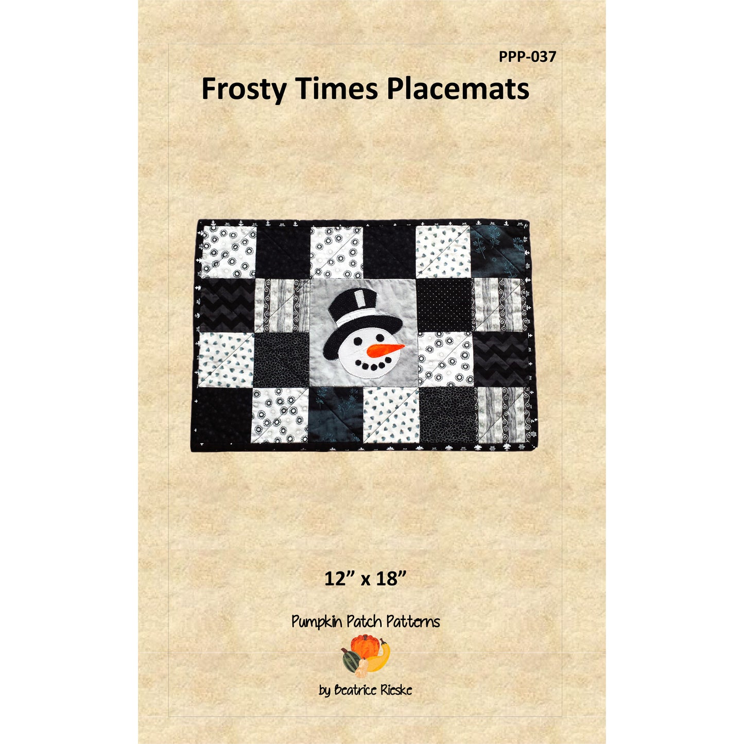 Frosty Times Placemats Pattern PPP-037 - Paper Pattern