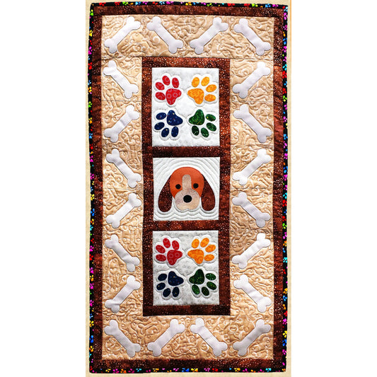Puppy Paws Wall Hanging PPP-040e - Downloadable Pattern