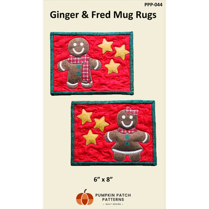 Ginger & Fred Mug Rugs Pattern PPP-044 - Paper Pattern