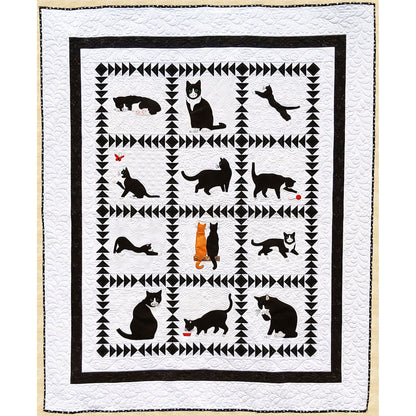 Tuxedo Cats Quilt PPP-045e - Downloadable Pattern