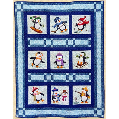 Penguin Promenade Quilt PPP-054e - Downloadable Pattern