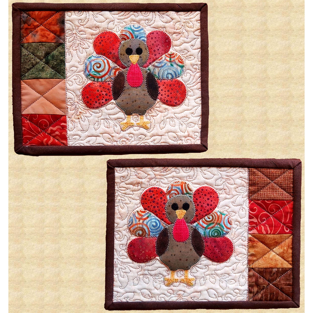 Turkey Mug Rugs PPP-073e - Downloadable Pattern