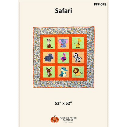 Cover image of pattern for Safari quilt.