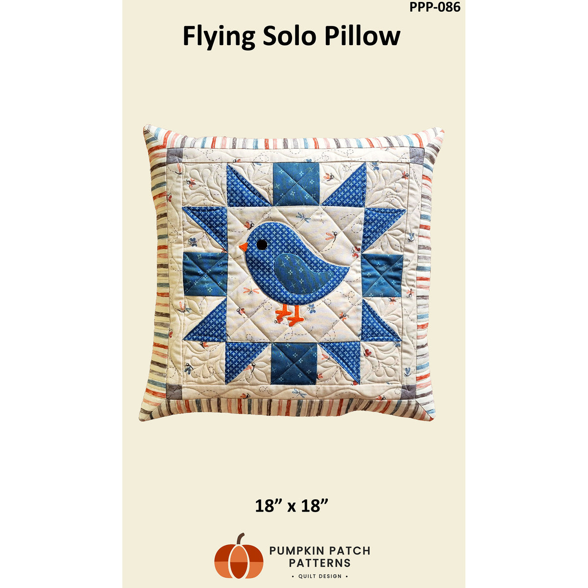 Flying Solo Pillow Pattern PPP-086 - Paper Pattern