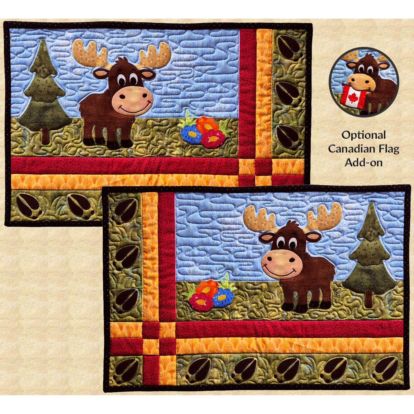 Moose Tracks Placemats Pattern PPP-090 - Paper Pattern