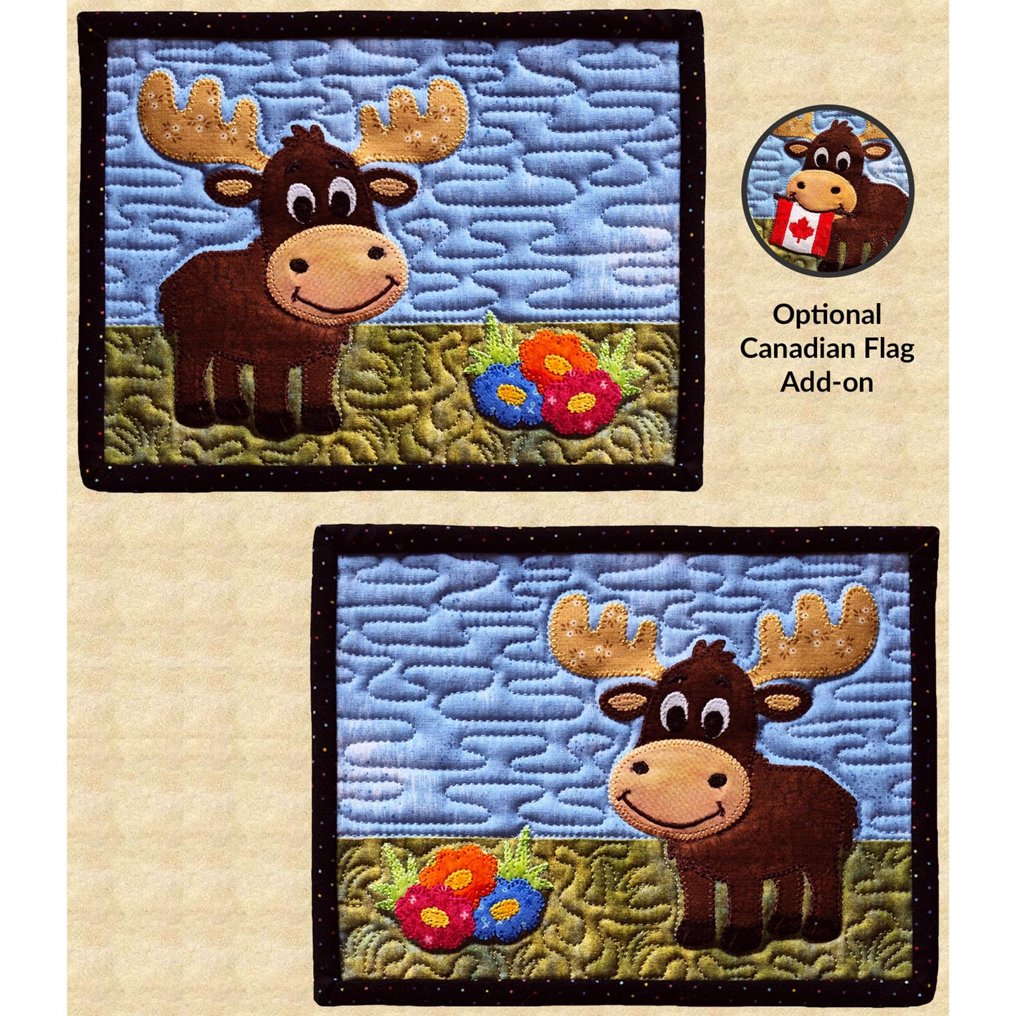 Moose on the Loose Mug Rugs Pattern PPP-091 - Paper Pattern