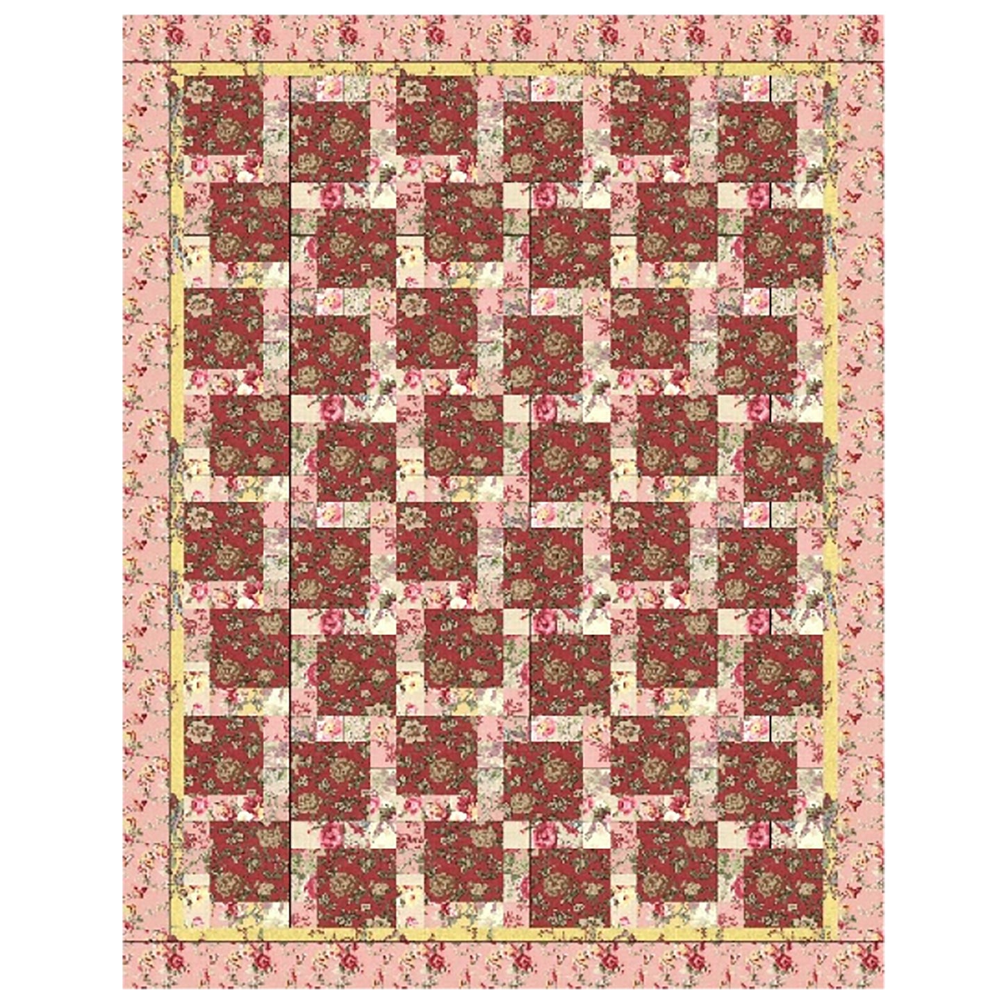 Lover's Kiss Quilt Pattern PQ-011 - Paper Pattern