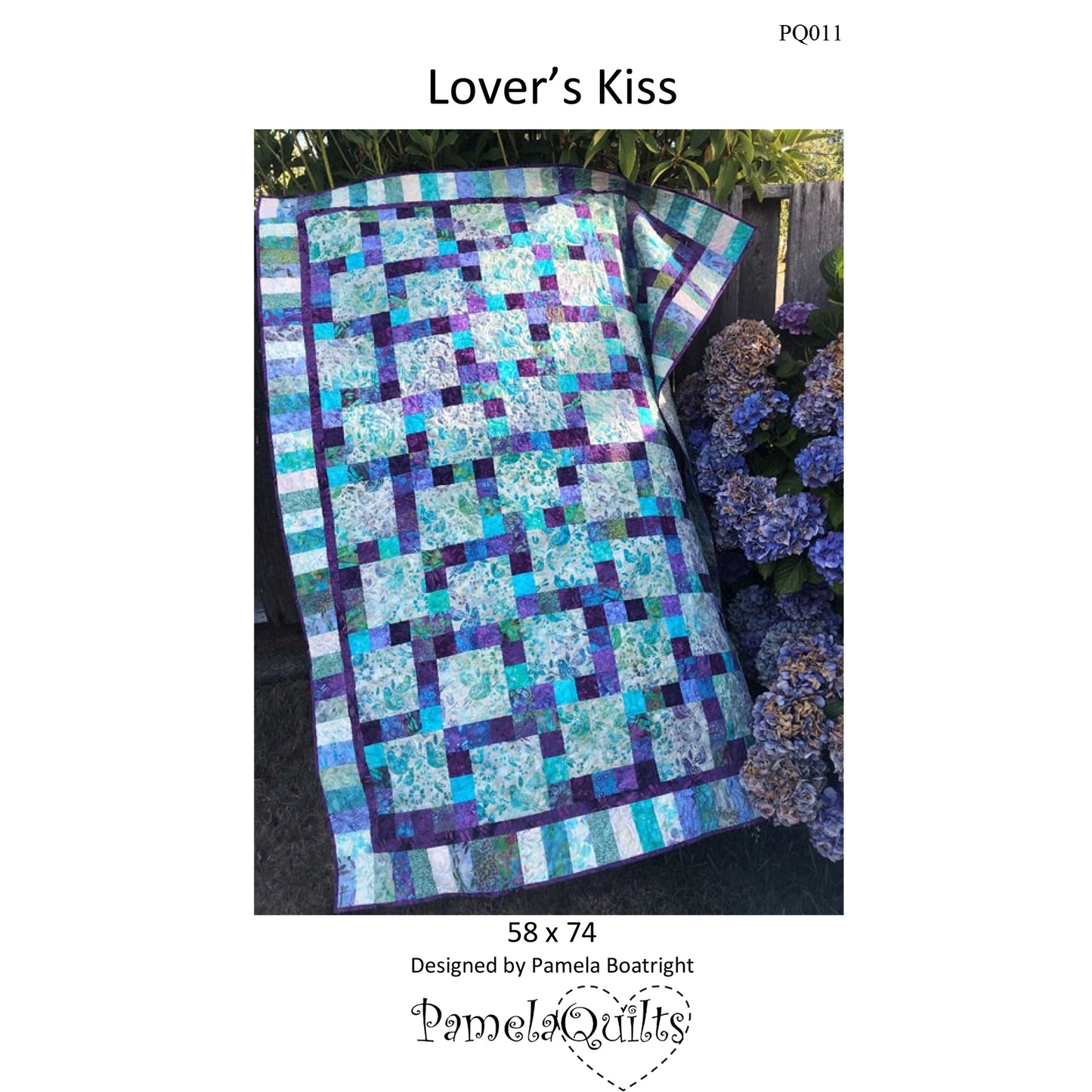 Lover's Kiss Quilt Pattern PQ-011 - Paper Pattern