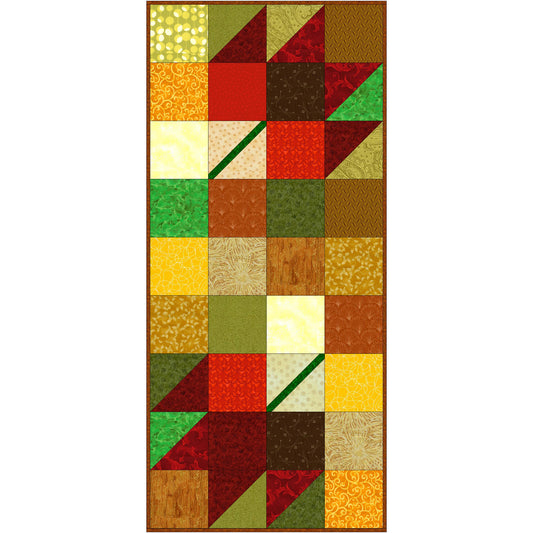 Fall Charmer Wall Hanging Quilt PQ-012e - Downloadable Pattern