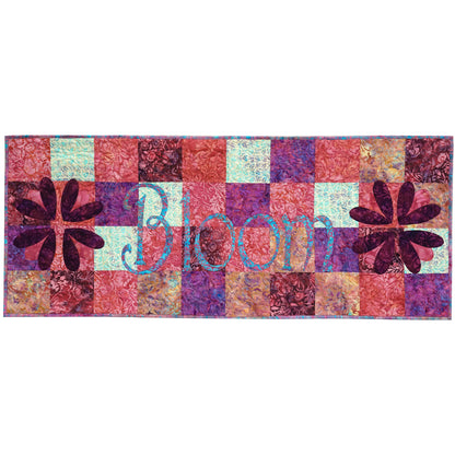 Image of the Bloom Table Runner by Pamela Boatright of Pamela Quilts.