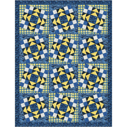 Checker Twist Quilt Pattern PQ-031 - Paper Pattern