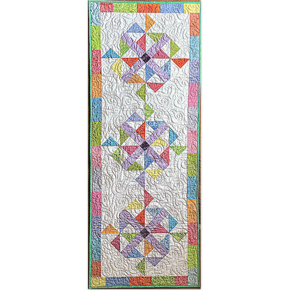 Pinwheel Parade Table Runner Pattern PQ-043 - Paper Pattern