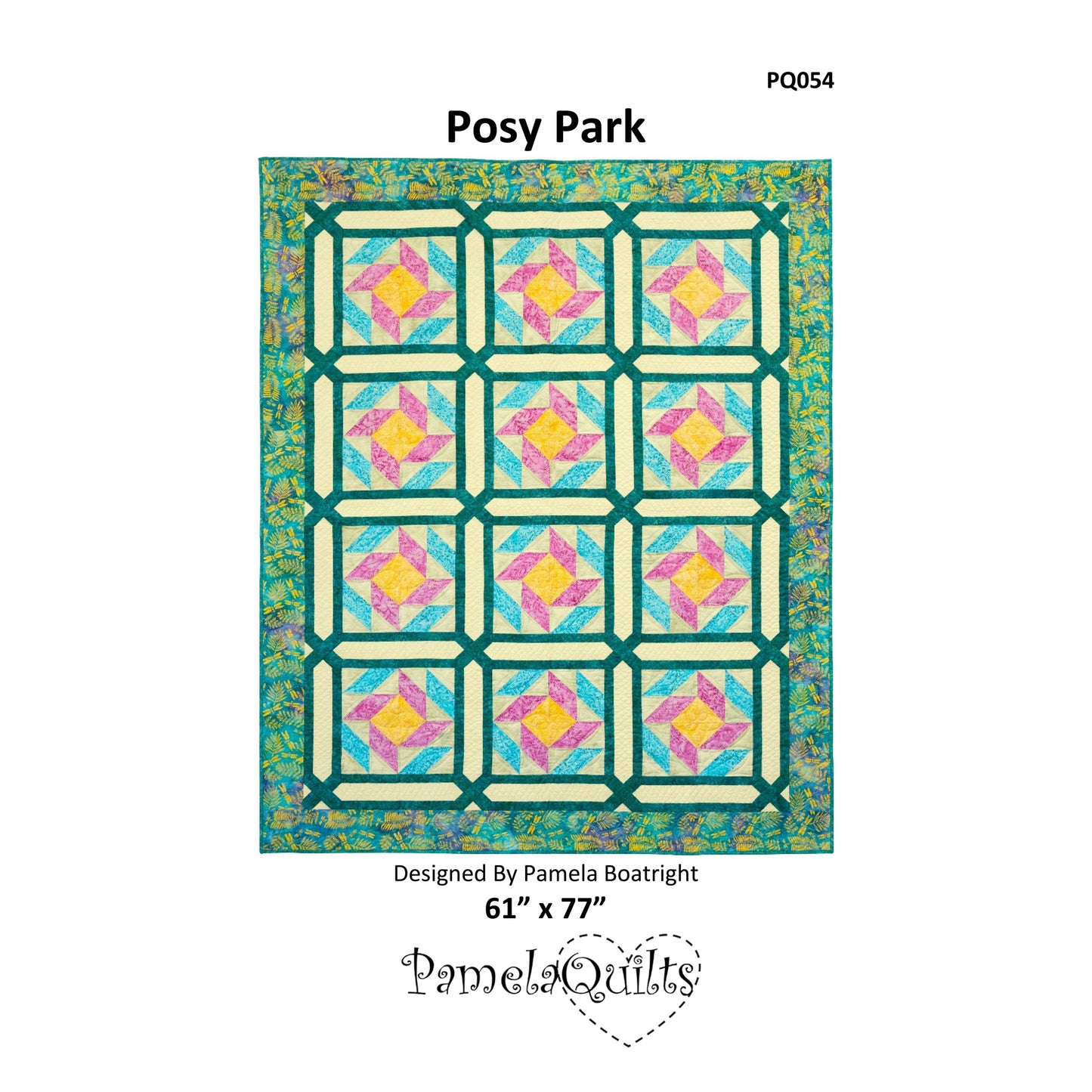 Posy Park Quilt PQ-054e - Downloadable Pattern