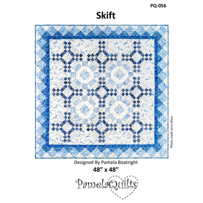 Cover image of pattern for Skift Quilt.