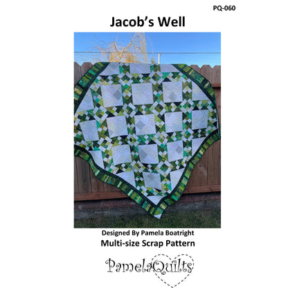 Cover image of pattern for Jacob's Well quilt.