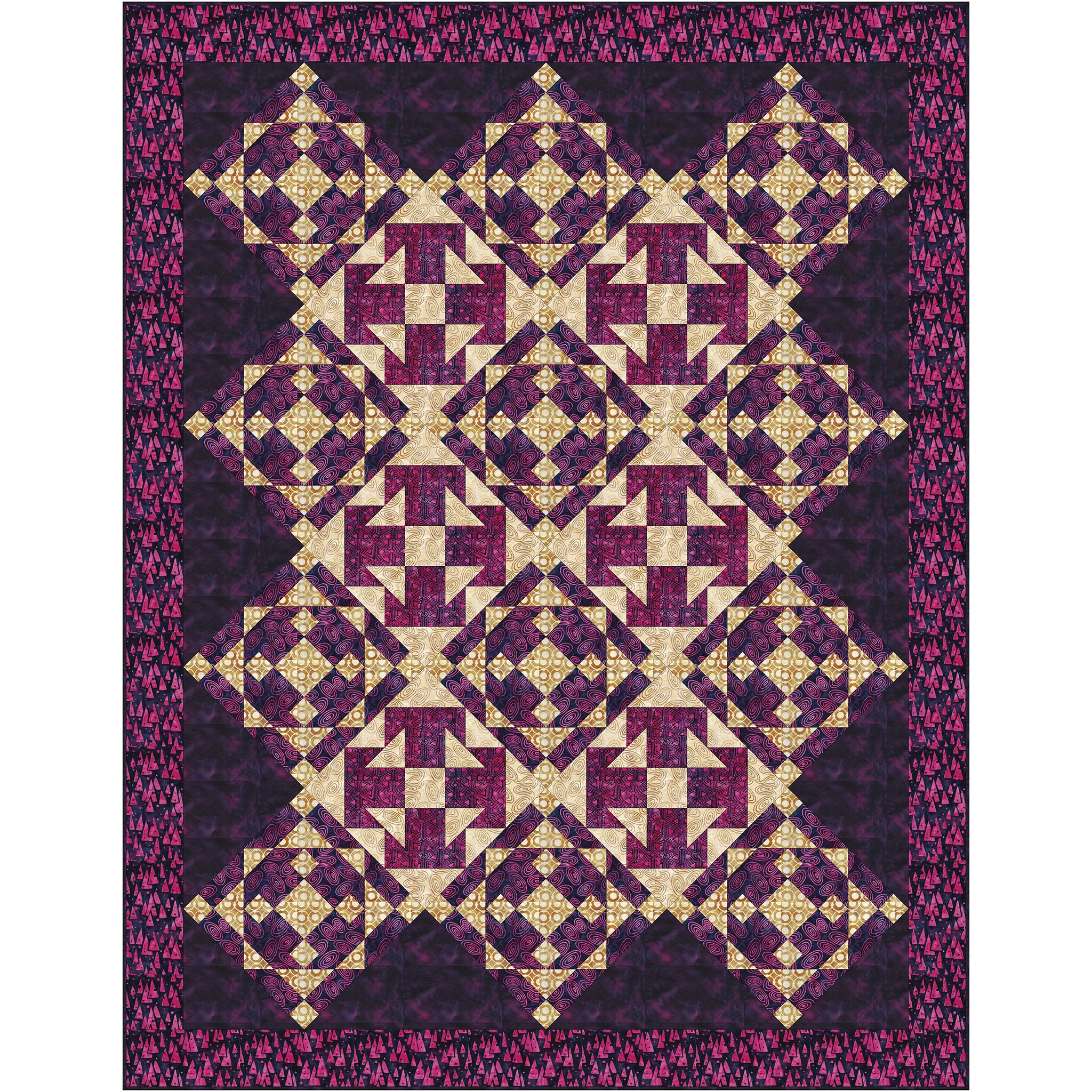 Raspberry Tea Quilt Pattern Blackberry Tea Quilt Pattern PQ-062 - Paper Pattern – QuiltWoman.com