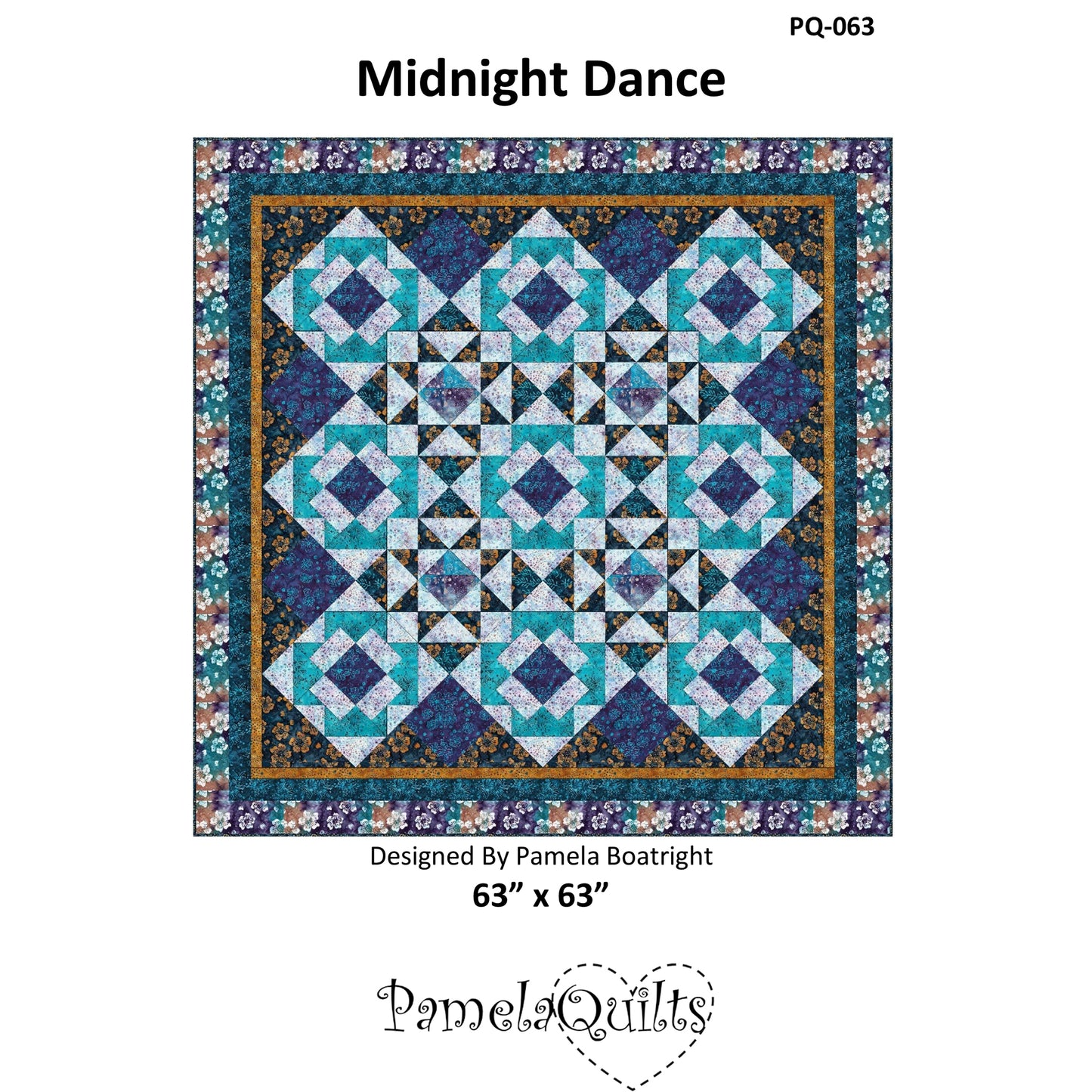 Cover image of pattern for Midnight Dance quilt.