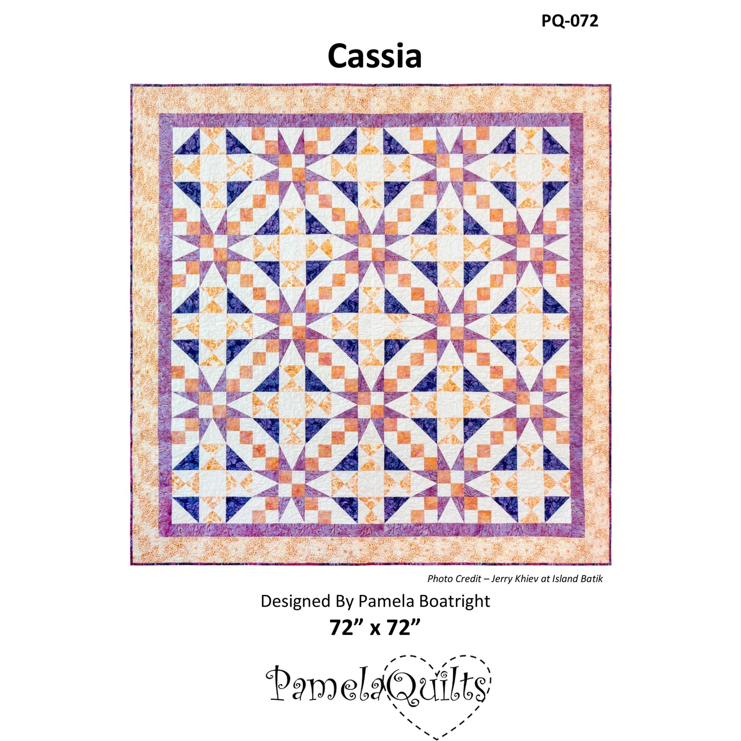 Cassia Quilt Pattern PQ-072w - Wholesale Product