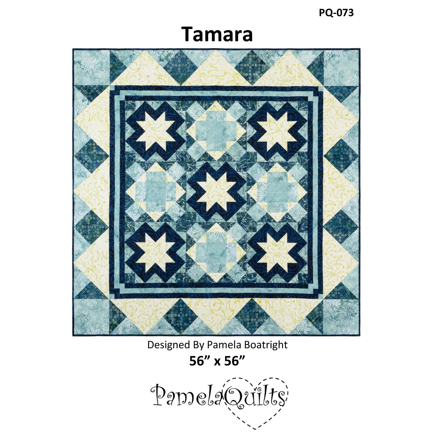Cover image of pattern for Tamara quilt.