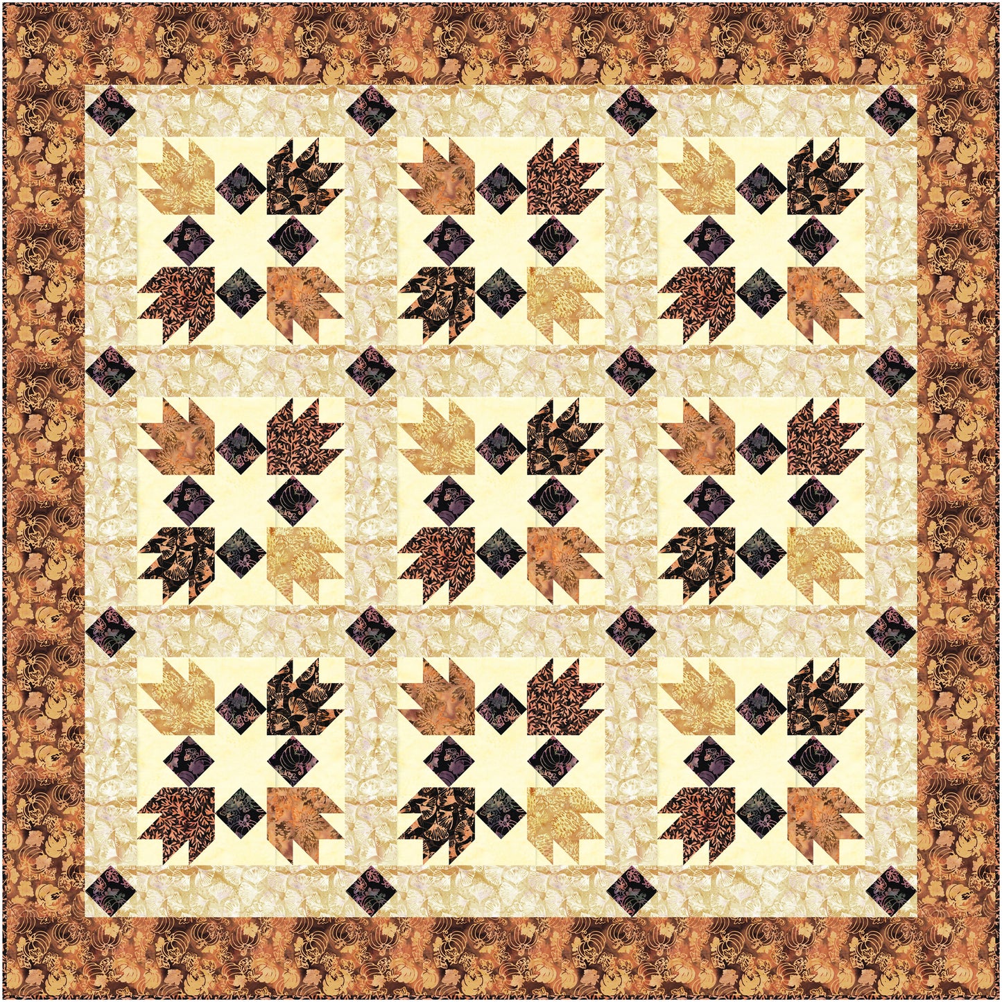 Drifting Leaves Quilt Pattern PQ-076w - Wholesale Product