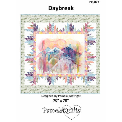 Cover image of pattern for Daybreak Quilt.