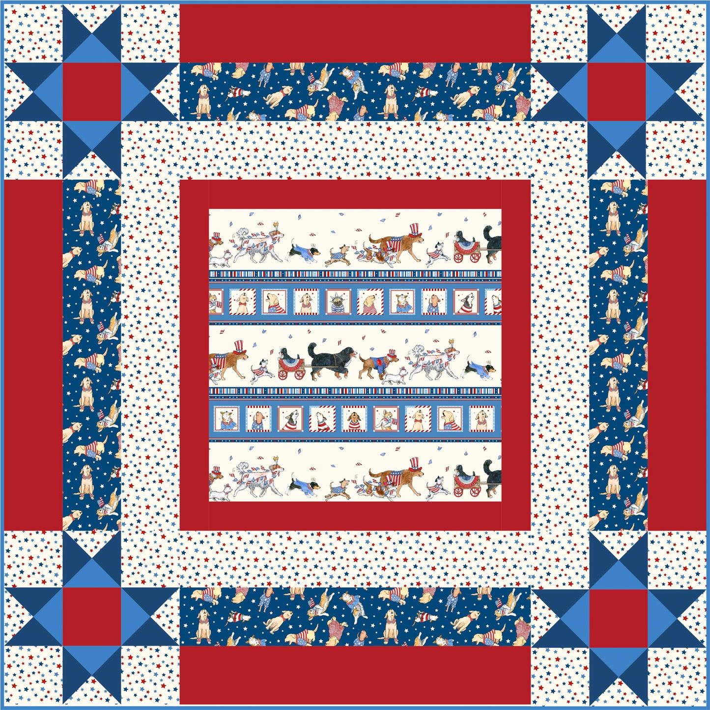 Dog Run Quilt PS-1000e - Downloadable Pattern