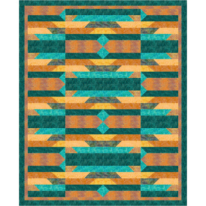 Turquoise Treasure Quilt PS-1003e  - Downloadable Pattern