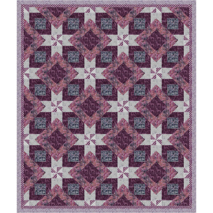 Image of the Peppermint Forest quilt by Nan Baker.