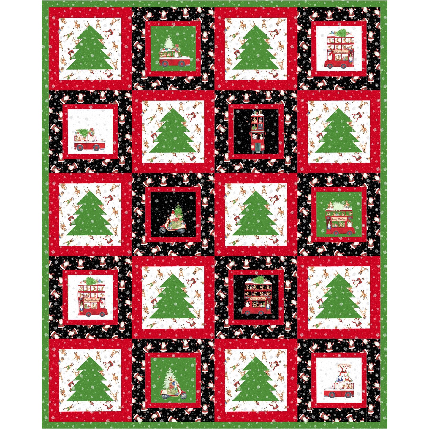 Reindeer Games Quilt PS-1011e - Downloadable Pattern