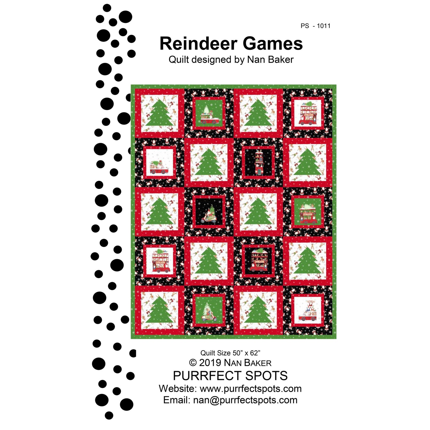 Reindeer Games Quilt PS-1011e - Downloadable Pattern