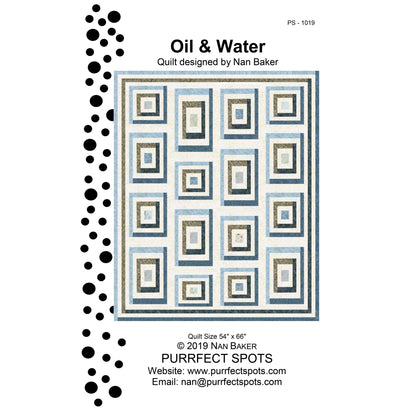 Oil & Water Quilt PS-1019e - Downloadable Pattern