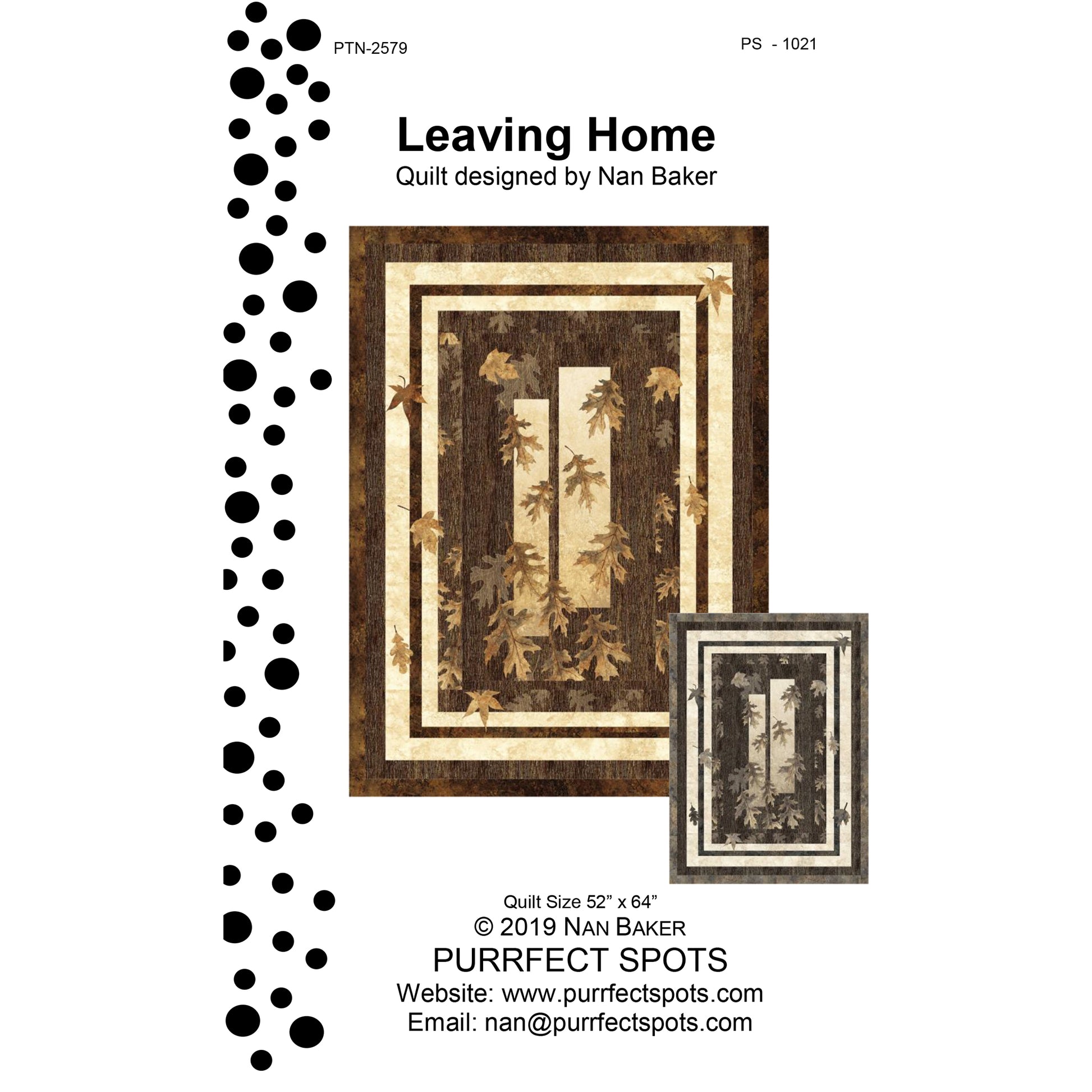 Cover image of pattern for Leaving Home quilts.