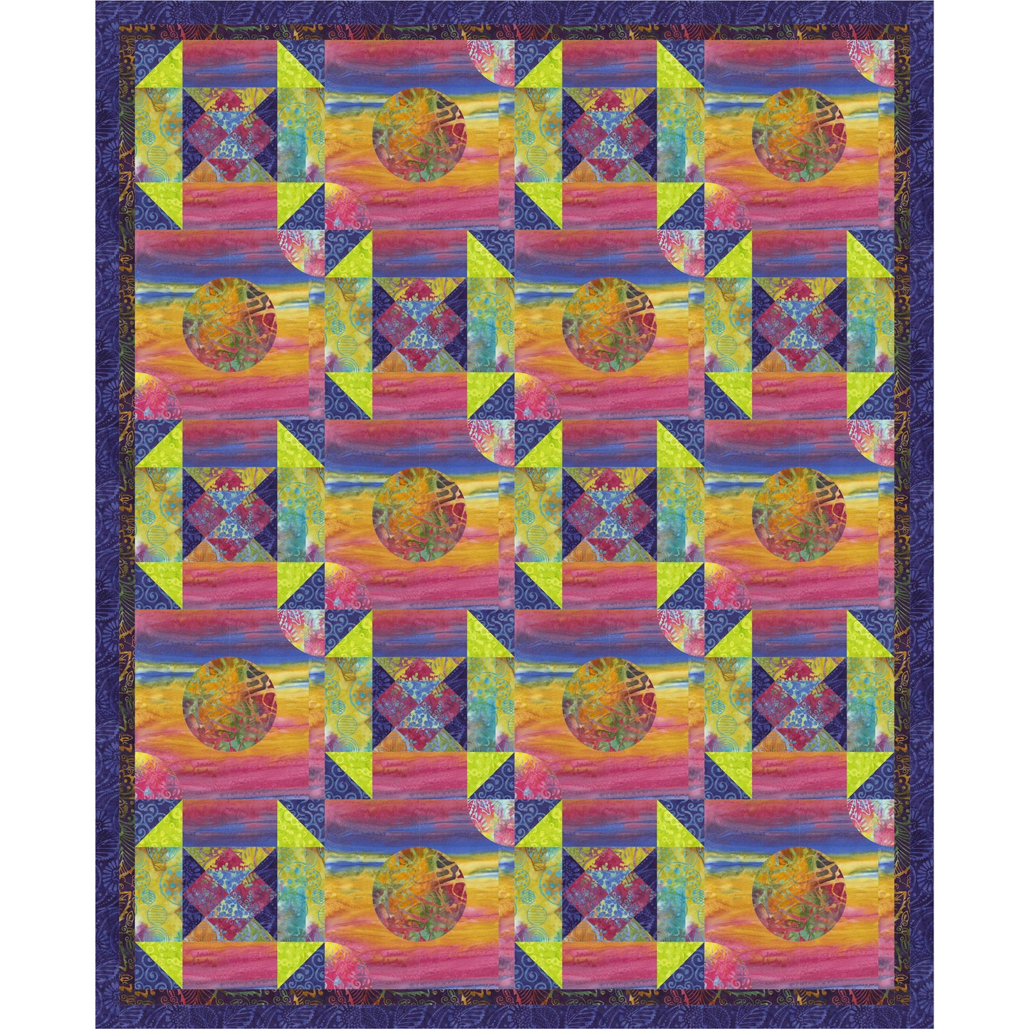 Solar Power Quilt PS-1025e - Downloadable Pattern