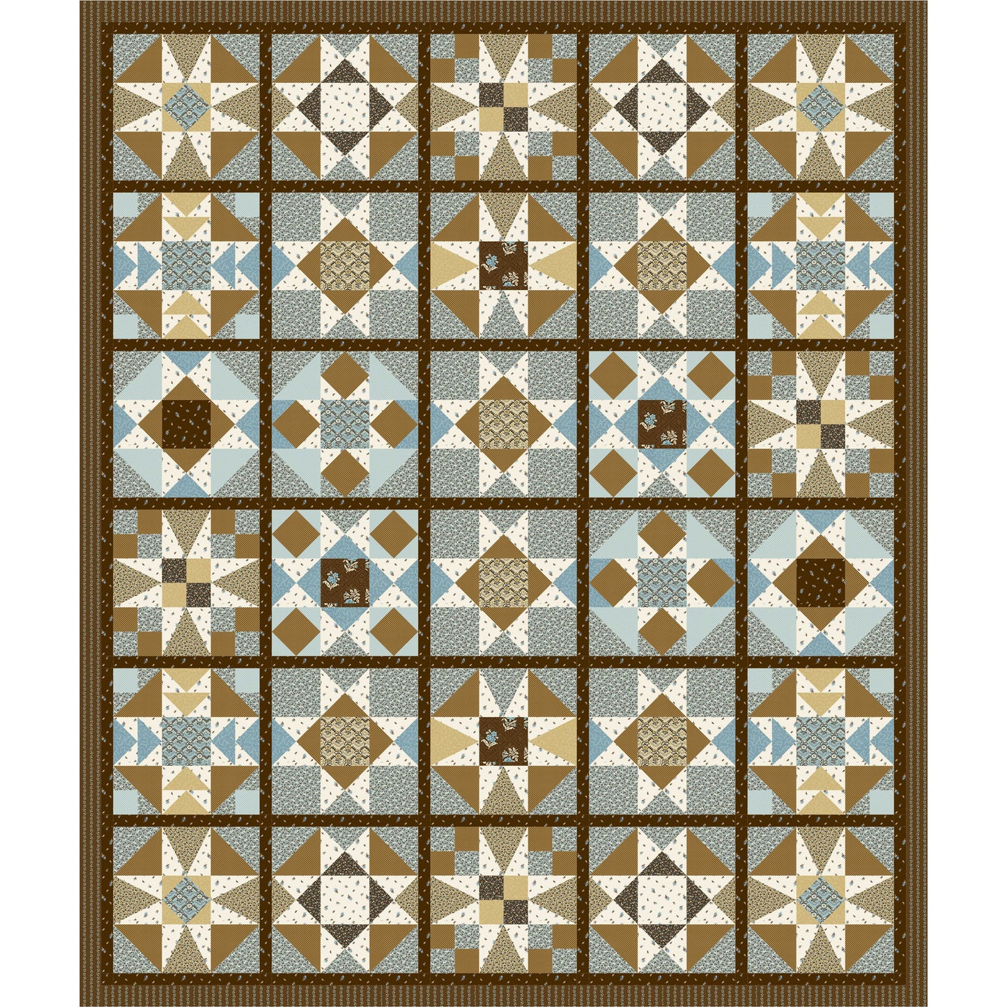 Marshmallow Marble Fudge Quilt PS-1027e - Downloadable Pattern