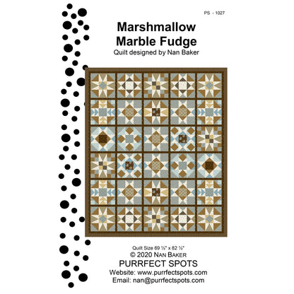 Marshmallow Marble Fudge Quilt PS-1027e - Downloadable Pattern