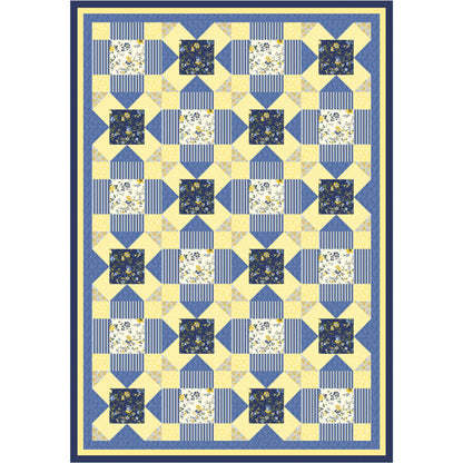 Butter and Blue Quilt PS-1030e - Downloadable Pattern