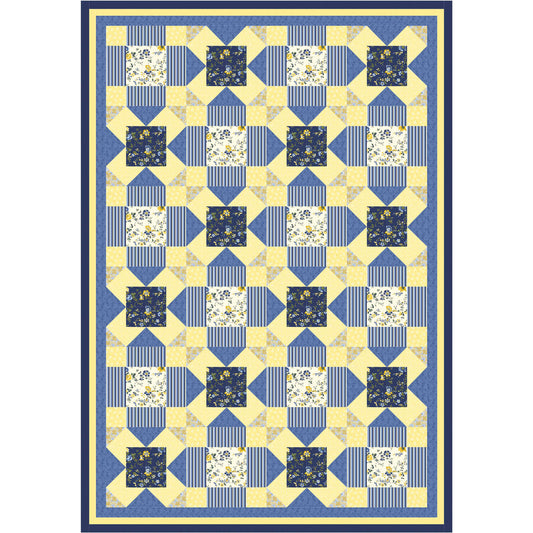 Butter and Blue Quilt Pattern PS-1030 - Paper Pattern
