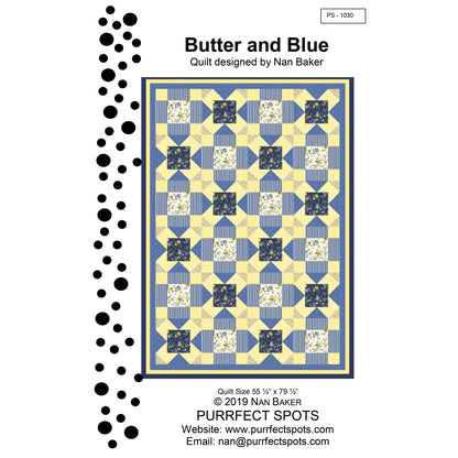 Butter and Blue Quilt PS-1030e - Downloadable Pattern