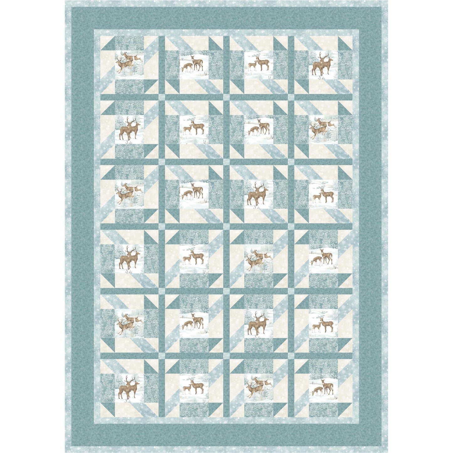 Deer Duos Quilt PS-1031e - Downloadable Pattern