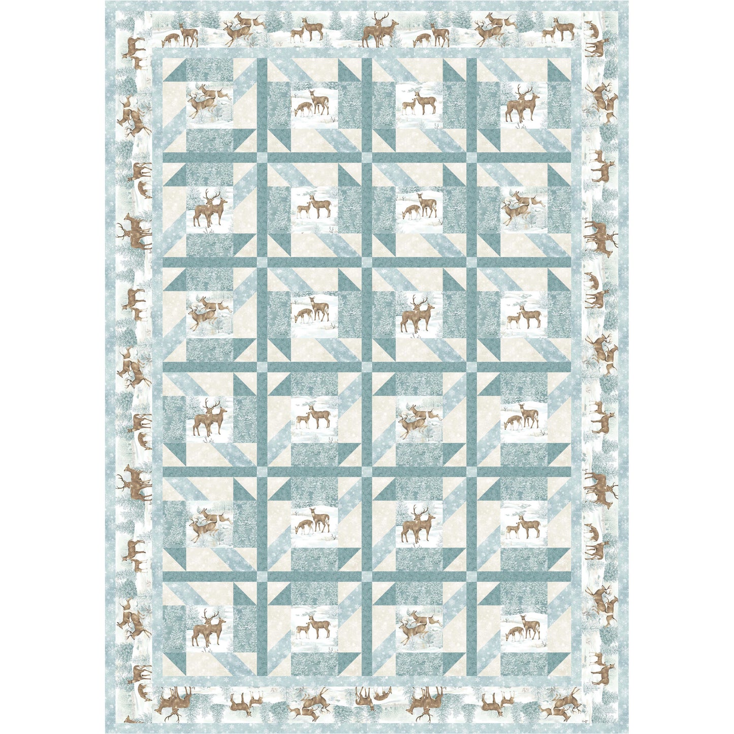 Deer Duos Quilt PS-1031e - Downloadable Pattern